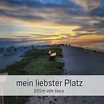 Dree Gevels Huus - Deichhaus Mit 2 Fuer 6 Personen - 350 M Zur Nordsee - Gartenstrand, Sauna & Kamin - E-ladestation 펜션 하를레질