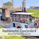 펜션 Dree Gevels Huus - Deichhaus Mit 2 Fuer 6 Personen - 350 M Zur Nordsee - Gartenstrand, Sauna & Kamin - E-ladestation