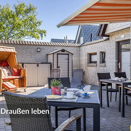 Dree Gevels Huus - Exklusives Deichhaus Mit 2 Separaten Fewo Fuer 6 Personen - 350 M Zur Nordsee - Gartenstrand, Sauna & Kamin - E-Ladestation *