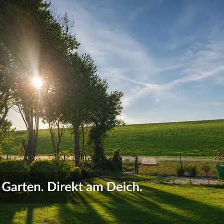 Dree Gevels Huus - Exklusives Deichhaus Mit 2 Separaten Fuer 6 Personen - 350 M Zur Nordsee - Gartenstrand, Sauna & Kamin - E-ladestation Nyaraló